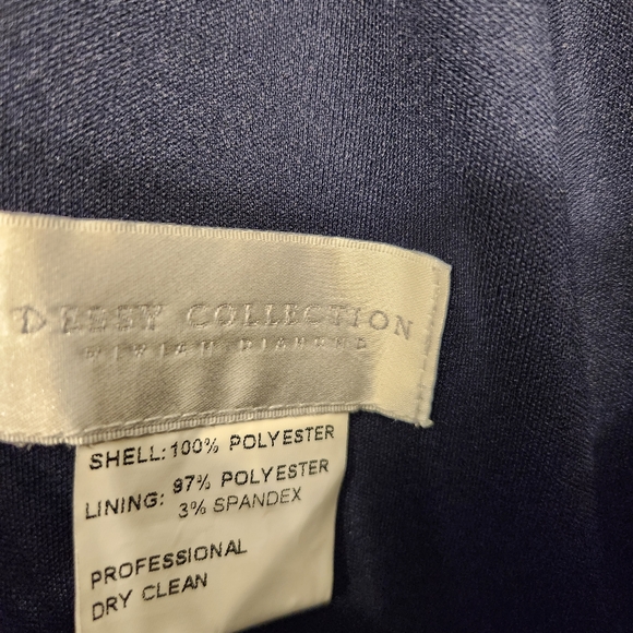 Dessy Collection Draped Chiffon Maxi Dress, Women's Size 20 midnight navy - Picture 10 of 11